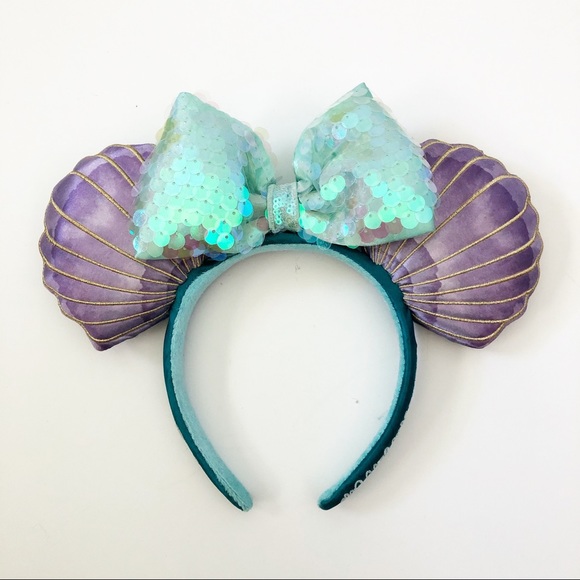 Disney little mermaid shell Minnie ears